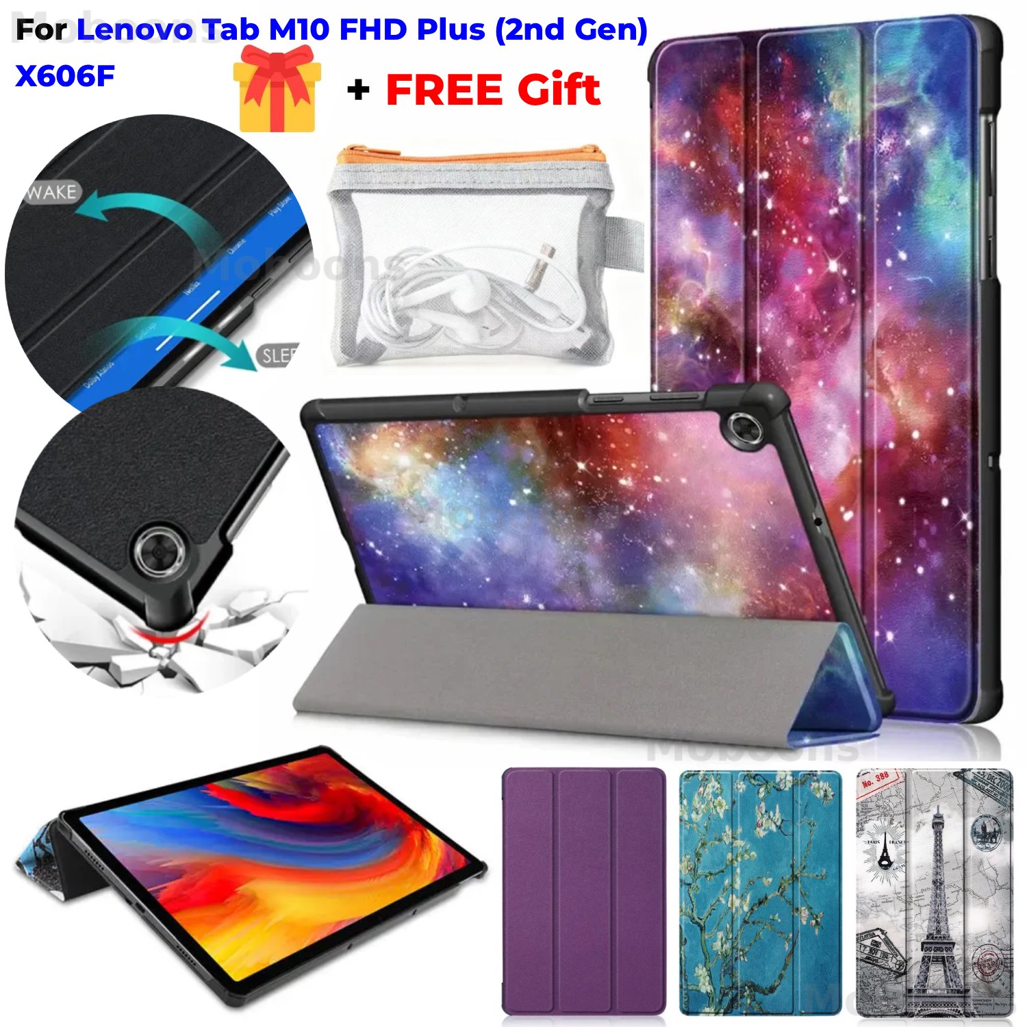 Tablet Accessories Case - For Lenovo Tab M10 FHD Plus
