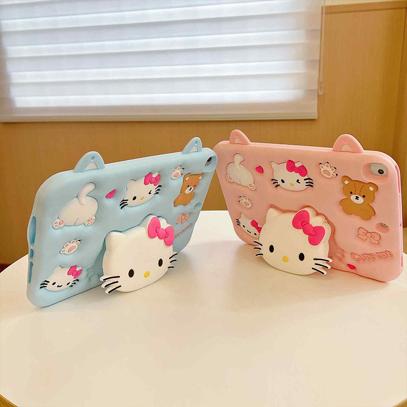 Fire Tablet Accessories - Sanrio Cartoon Hello Kitty Ipad Silicone