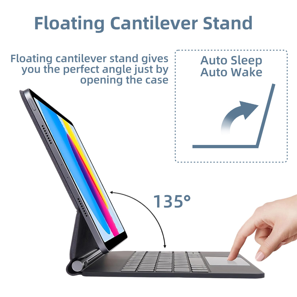 2026 Magic Keyboard with Bluet - Magnetic Case Smart ulasan dan harga