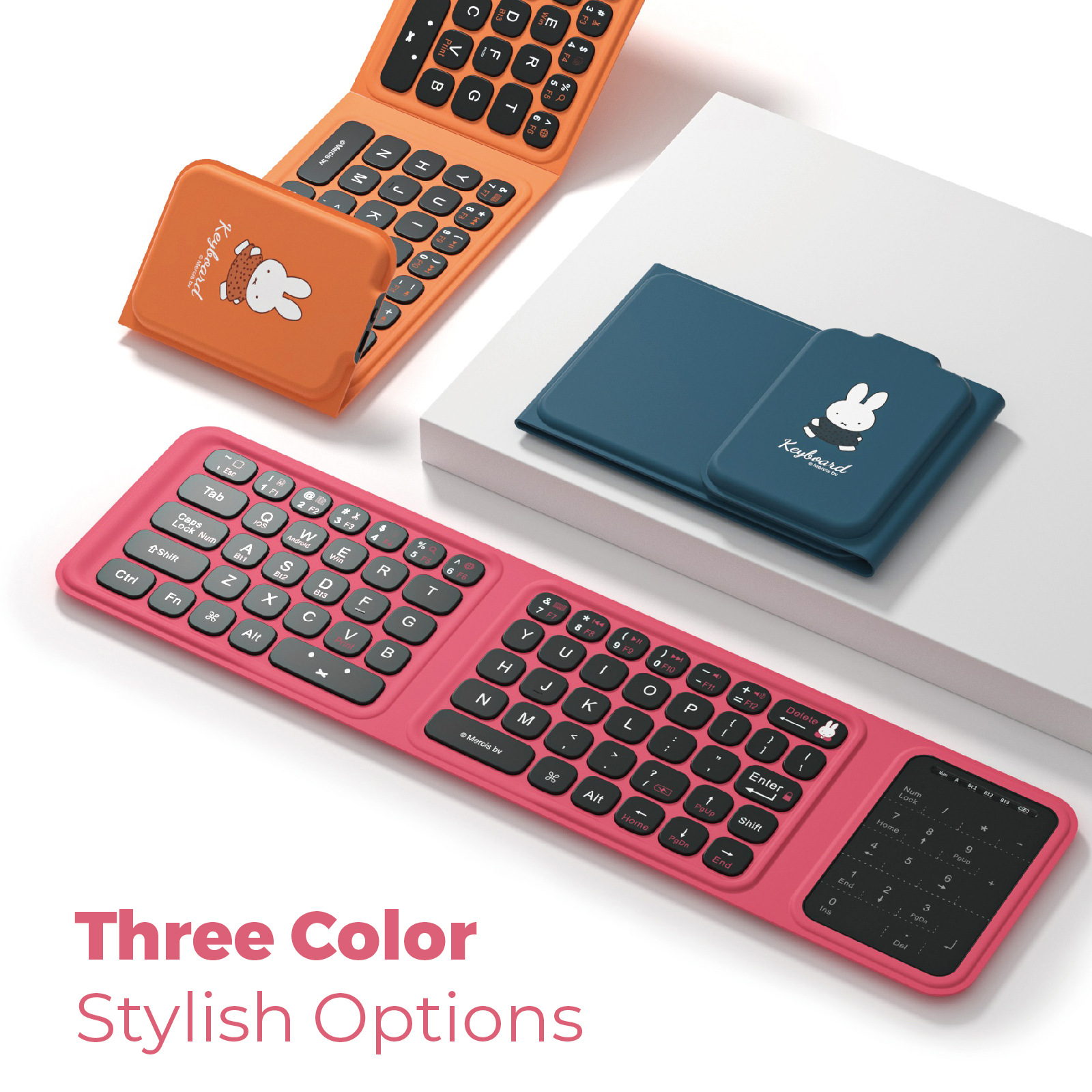 Miffy Triple fold keyboard Cut - Fire Tablet Accessories ulasan dan harga