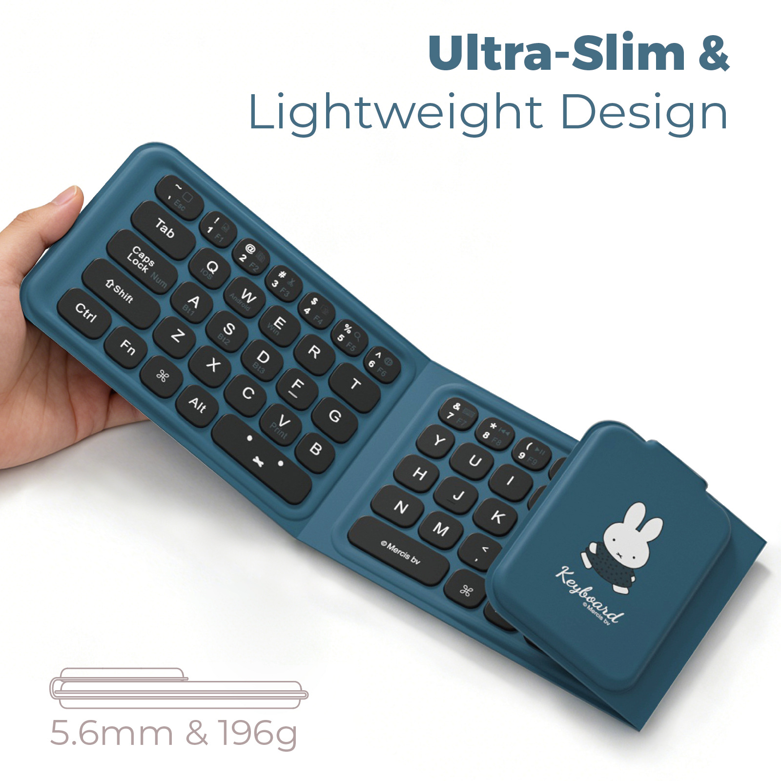 Miffy Triple fold keyboard Cut - Fire Tablet Accessories ulasan dan harga