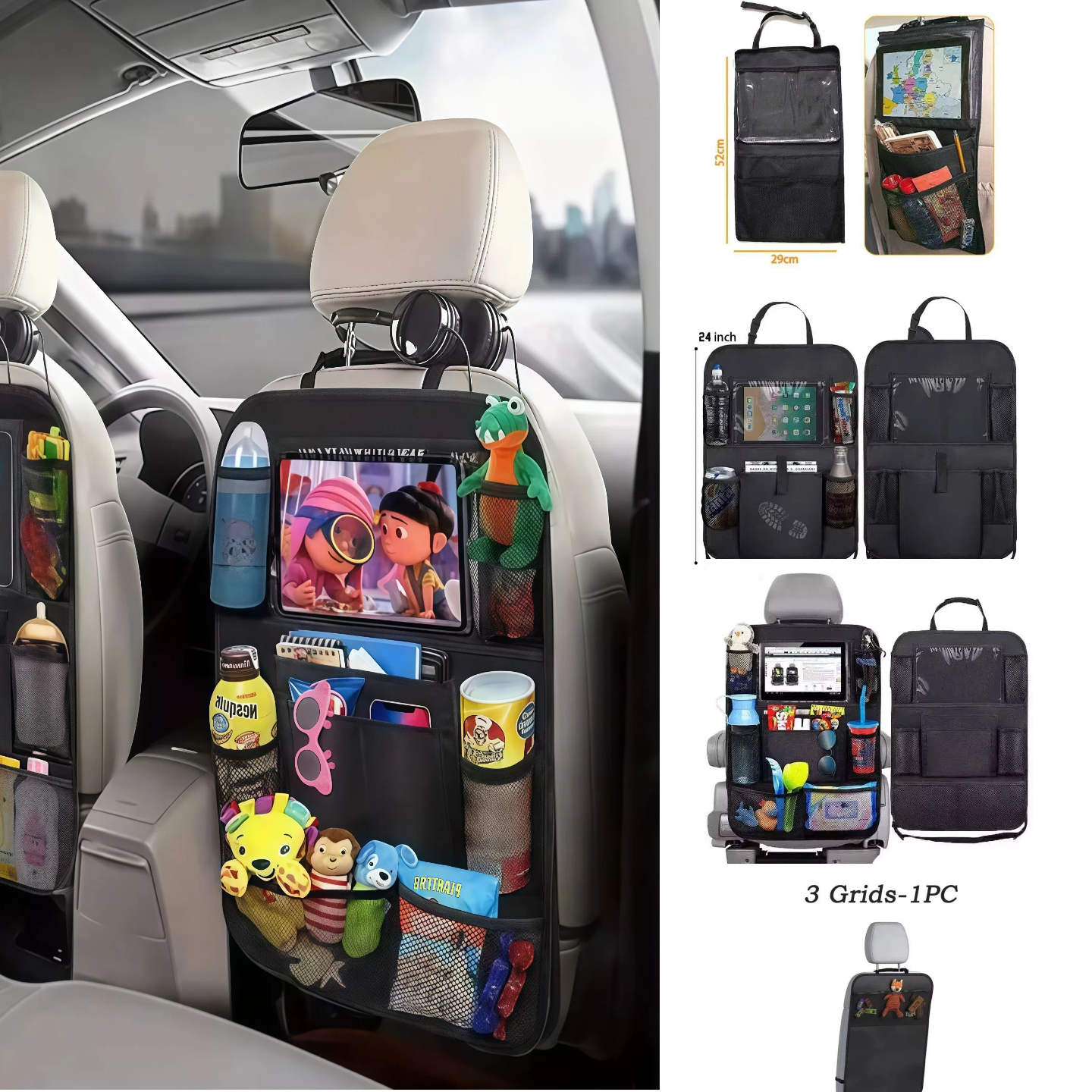 Car Seat Organizer Multifuncti - Tablet And Accessories Bag ulasan dan harga