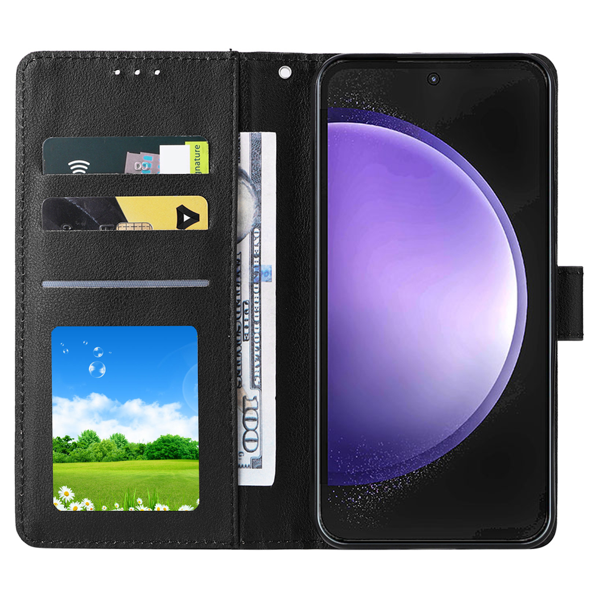 Wallet Magnetic Flip With Card - Tablet S9 Fe Accessories ulasan dan harga