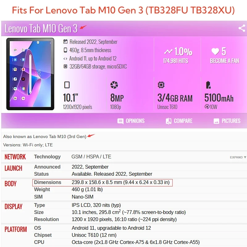 Capa For Lenovo Tab M10 3rd Ge - Lenovo Tablet M10 Accessories ulasan dan harga