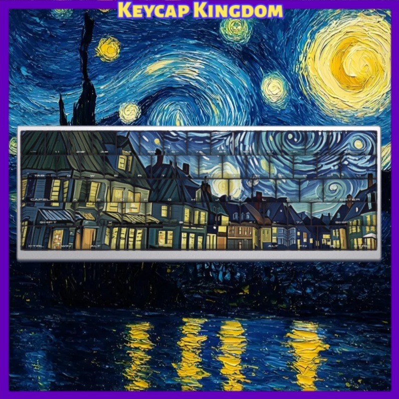 Van Gogh Starry Sky Theme Keyc - Tablet Pc Accessories ulasan dan harga