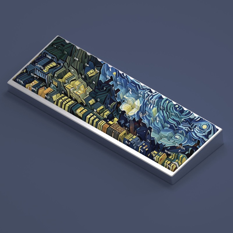 Van Gogh Starry Sky Theme Keyc - Tablet Pc Accessories ulasan dan harga