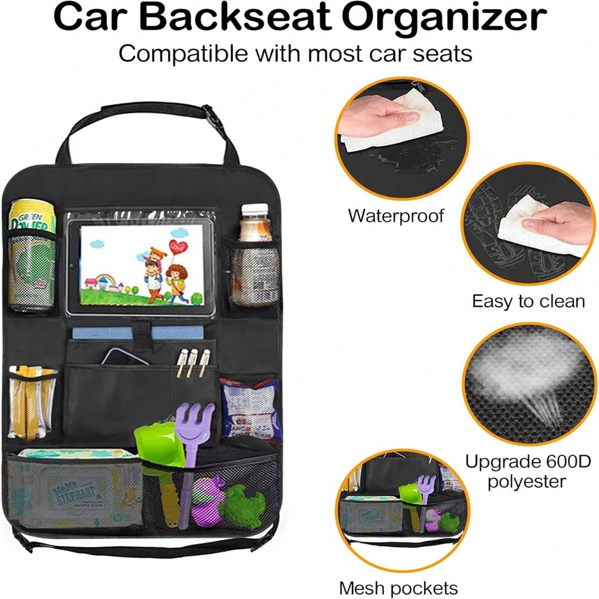 Backseat Car Organizer, Kick M - Tablet And Accessories Bag ulasan dan harga