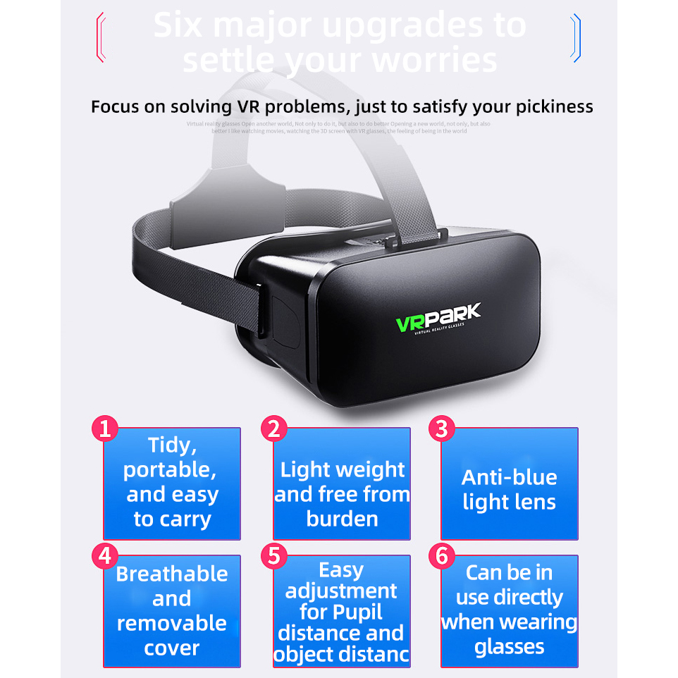 VR Glasses 3D Virtual Reality  - Graphic Tablet Accessories ulasan dan harga
