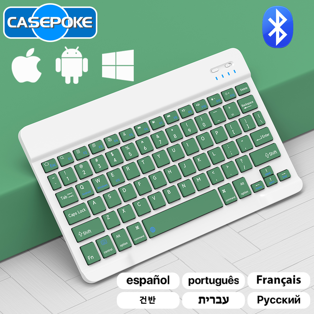 CASEPOKE Bluetooth Wireless Ke - Samsung Tablet Keyboard Accessories ulasan dan harga