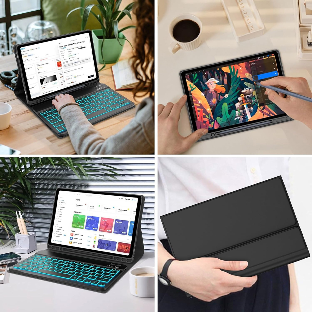Case for Samsung Galaxy Tab A7 - Samsung Tablet Keyboard Accessories ulasan dan harga
