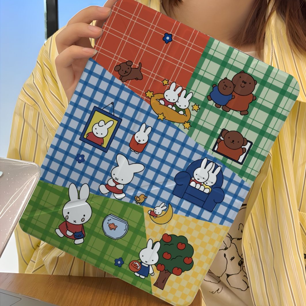 Kawaii Miffy Rabbit Tablet Cas - Fire Tablet Accessories ulasan dan harga