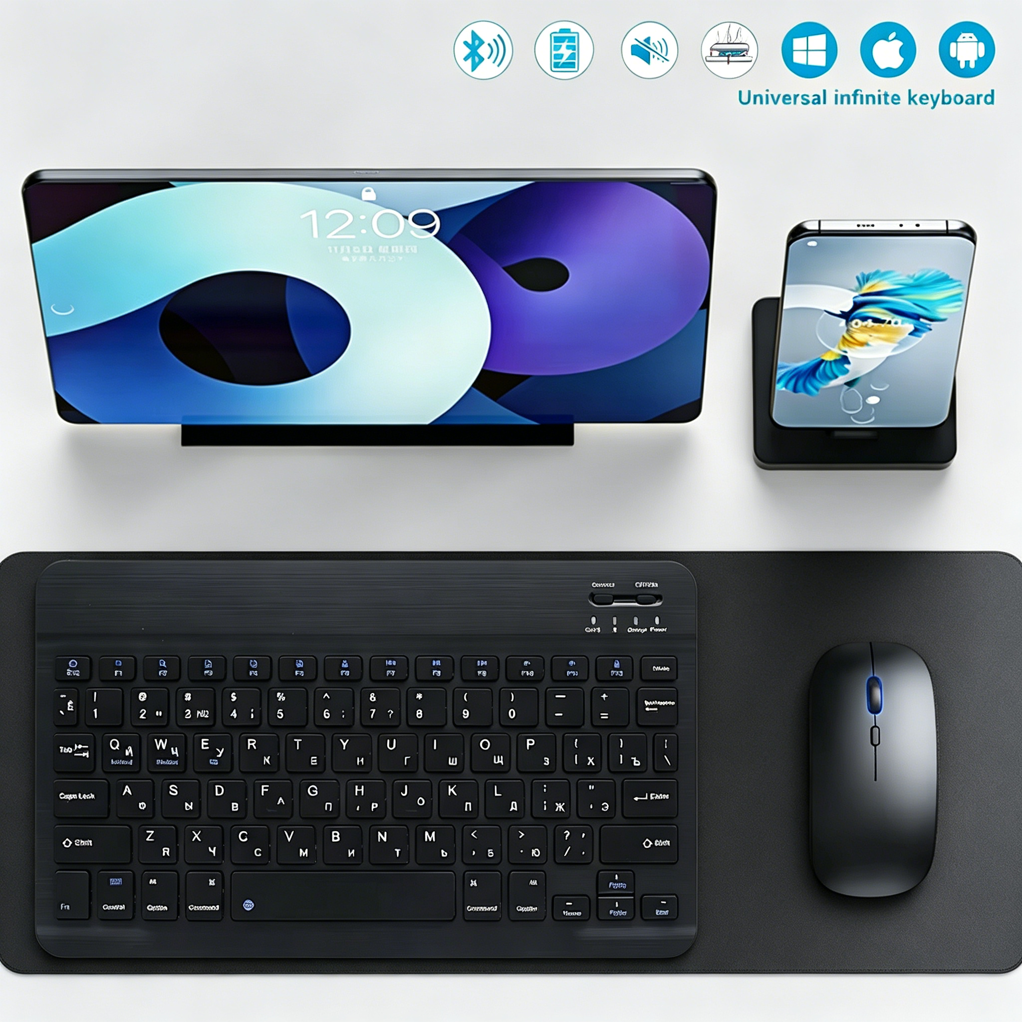 Bluetooth Wireless Keyboard Mo - Tablet Pc Accessories ulasan dan harga