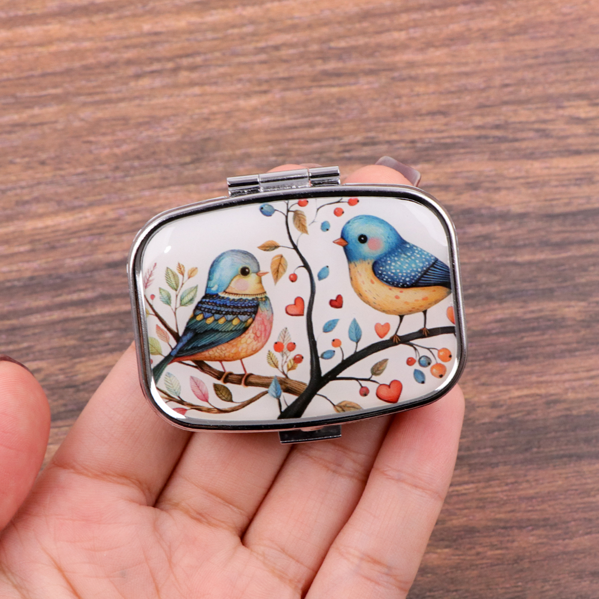 Cute Bird Cartoon Travel Pill  - Tablet Accessories Case ulasan dan harga