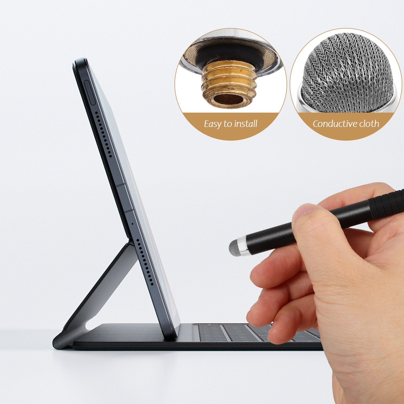 4Pcs Capacitive Pen Tip with R - Tablet Pencil Accessories ulasan dan harga