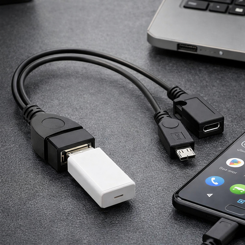 2-in-1 OTG USB to Micro USB Sp - Fire Tablet Accessories ulasan dan harga