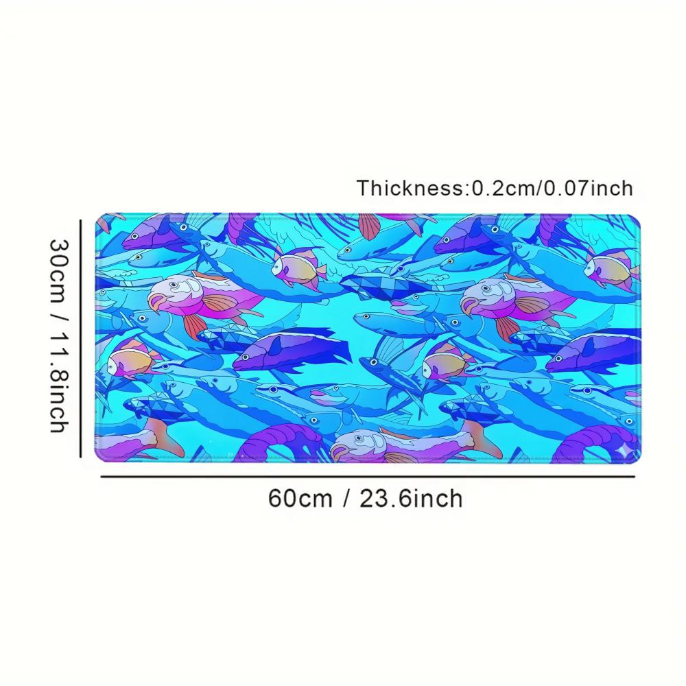 HD Printing Fish Rubber Mouse  - Graphic Tablet Accessories ulasan dan harga